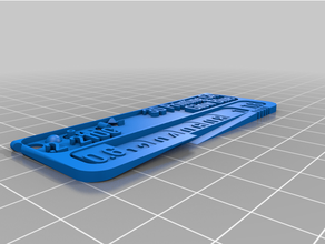 3d baskı Kanada parlamak mavi özelleştirilmiş 3d print model - Mito3D