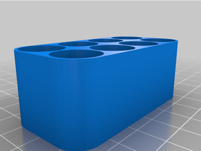 customized customizer - aa battery organizer holder container box storage tray 3d print model - Mito3D