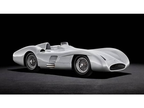 mercedes benz w196 linha fluxo Monza 1955 1953 1954 1956 1957 50s carro Fórmula 1 raça 3d print model - Mito3D