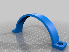 74mm pipe clamp customized 3d print model - Mito3D