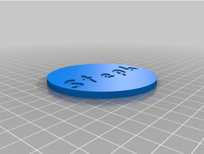 personnalisé personnalisable boisson Coaster 3d print model - Mito3D