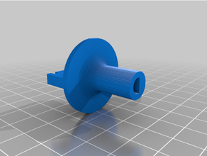 3d slash carrier wall unit ac knob 3d print model - Mito3D