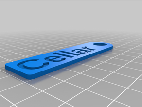 personalizado simples chave etiqueta 3d print model - Mito3D