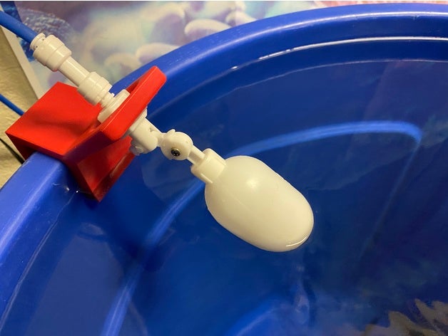 water saltwater mixing aquarium brute float valve reverse osmosis swimmer tank 3D print model - Mito3D