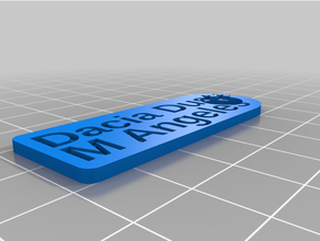 dacia plumero personalizado 3d print model - Mito3D