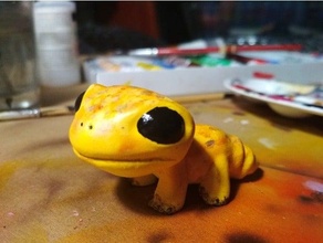 cute gecko animal blender deskbuddy figurine mini miniature paintable sculpt 3d print model - Mito3D