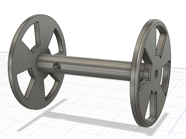 paracord carrete soporte 3D print model - Mito3D