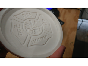 department coat arms cup coaster 3d print model - Mito3D