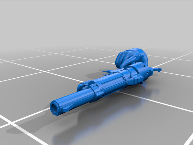 spare rations hand cannon kitbashing 40k destiny 2 kitbash warhammer warhammer40k wh40k 3D print model - Mito3D