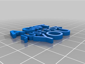 Zeichen Geschenk angepasst 3d print model - Mito3D