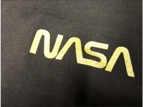 NASA Wurm Logo Schablone 3d print model - Mito3D