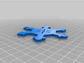 customized customize snowflake 03 3d print model - Mito3D
