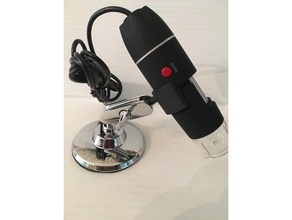 USB microscopio soporte accesorio 3d print model - Mito3D