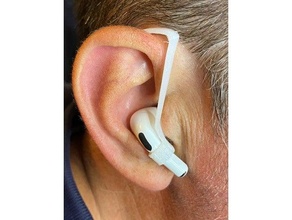 airpods pró seguro orelha suporte airhooks ganchos fones ouvido viajante Beira 3d print model - Mito3D