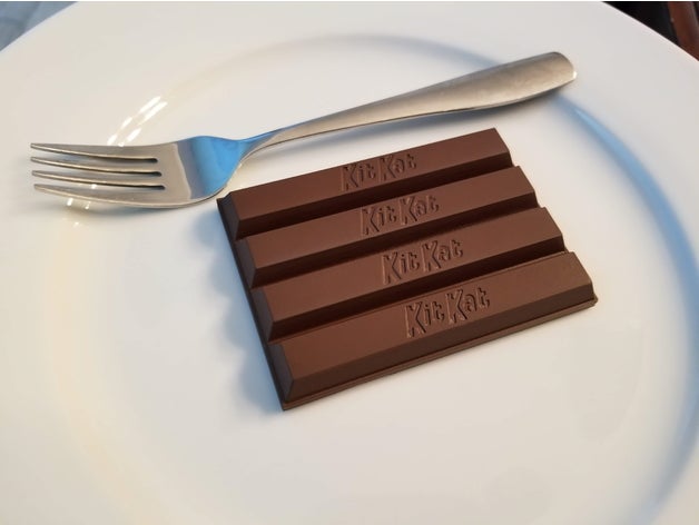 Kit Kat kat Schokolade 3D print model - Mito3D