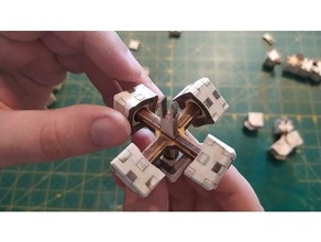 rubik cubo 3x3 laser tagliare Taglio compensato puzzle rubiche 3d print model - Mito3D
