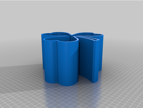 shamrock planter box planter shamrock 3d print model - Mito3D