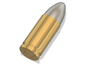 9mm luger parabellum 9x19mm bullet dummy snapcap 3d print model - Mito3D