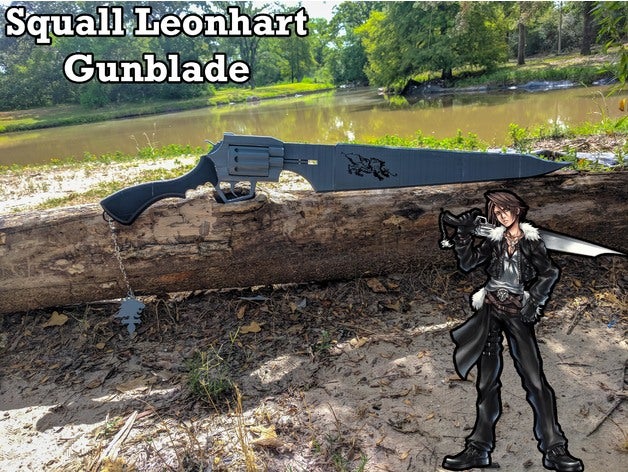 Finale Fantasie 8 Bö Leonharts Gunblade 3D print model - Mito3D