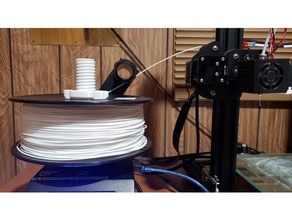 orizzontale bobina titolare supporto bbs rulli filamento 3d print model - Mito3D