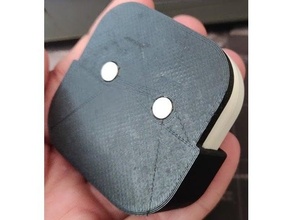 Aeotec nanomot dörtlü Kulp destek mıknatıs vidalamak binmek buton duvar 3d print model - Mito3D