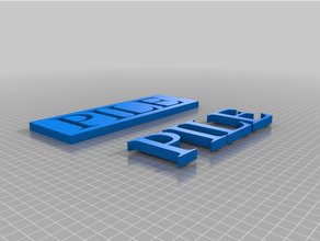 personalizzato semplice piatto 3d print model - Mito3D