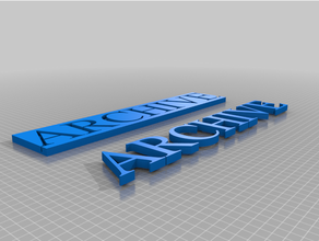 personalizzato semplice piatto 3d print model - Mito3D