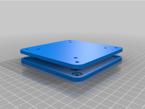 customized parametric vesa mount adjuster 3d print model - Mito3D