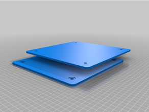 customized parametric vesa mount adjuster 3d print model - Mito3D