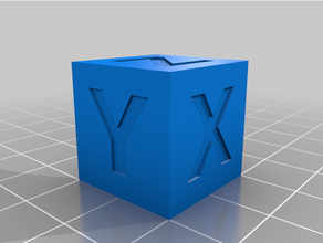 personnalisé paramétré étalonnage cube grotte 3d print model - Mito3D