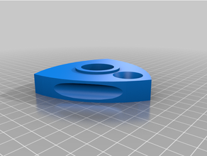 rotary engine geared rotor keychain 3d print model - Mito3D