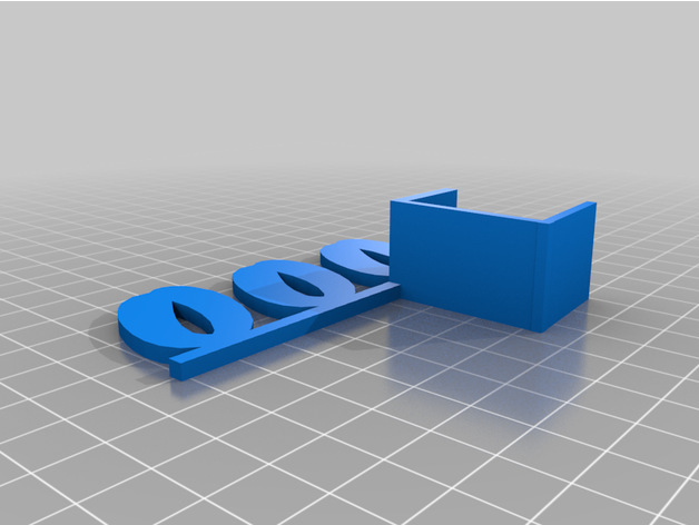 ooo shelf marker 3D print model - Mito3D
