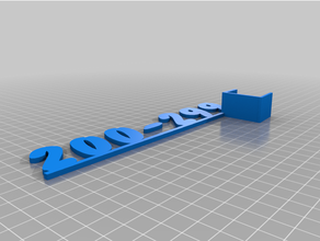 200 299 étagère marqueur personnalisé 3d print model - Mito3D