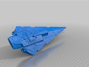 bellator class Estrela destruidor encouraçado Bellator Império imperial nave espacial estelar guerras armada 3d print model - Mito3D