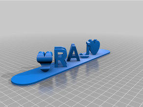 Raj angepasst 3d print model - Mito3D