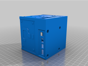 Retrocube Fall Mantel Raspi 4 Arbeiten Leistung zurücksetzen Taste 3d print model - Mito3D