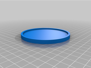 customized simple coaster 3d print model - Mito3D