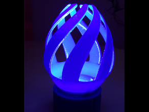 torcido luminária 3d print model - Mito3D