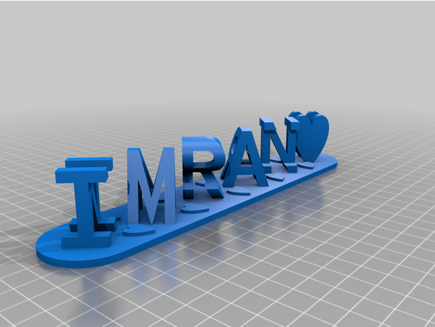 imran nasrin personalizzato 3D print model - Mito3D