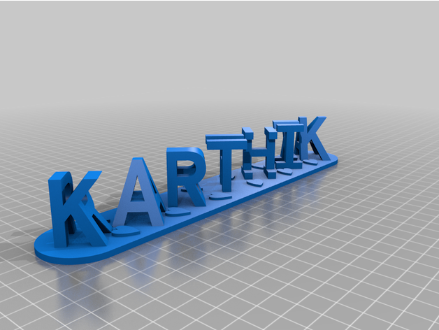 karthik radhika personalizzato 3D print model - Mito3D