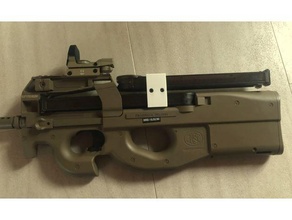 p90 dual magazine holder softair gun 3d print model - Mito3D