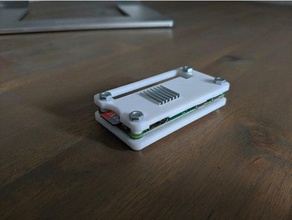 customized minimalistic pi case heatsink original prusa i3 mk3 passive raspberry server 3d print model - Mito3D