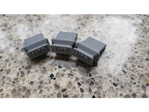 USB prise courant poussière couverture gaine 3d print model - Mito3D