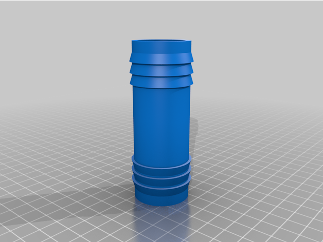 customized hose adapter configurable 3D print model - Mito3D