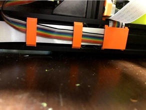 flat cable clip 3d print model - Mito3D