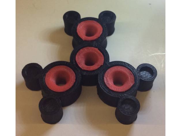 mickey mão spinner rolamento Disney fidget inquietação rato 3D print model - Mito3D