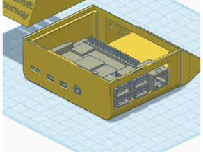 caja 720 frambuesa pi 4b 3d print model - Mito3D