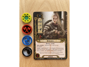lord rings lcg tokens boardgame game tabletop token 3d print model - Mito3D