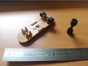 playmobil planche roulette roues 3d print model - Mito3D