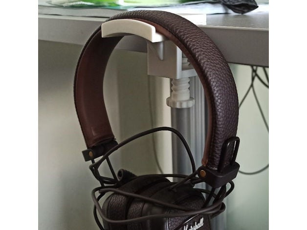 auriculares soporte montar música 3D print model - Mito3D